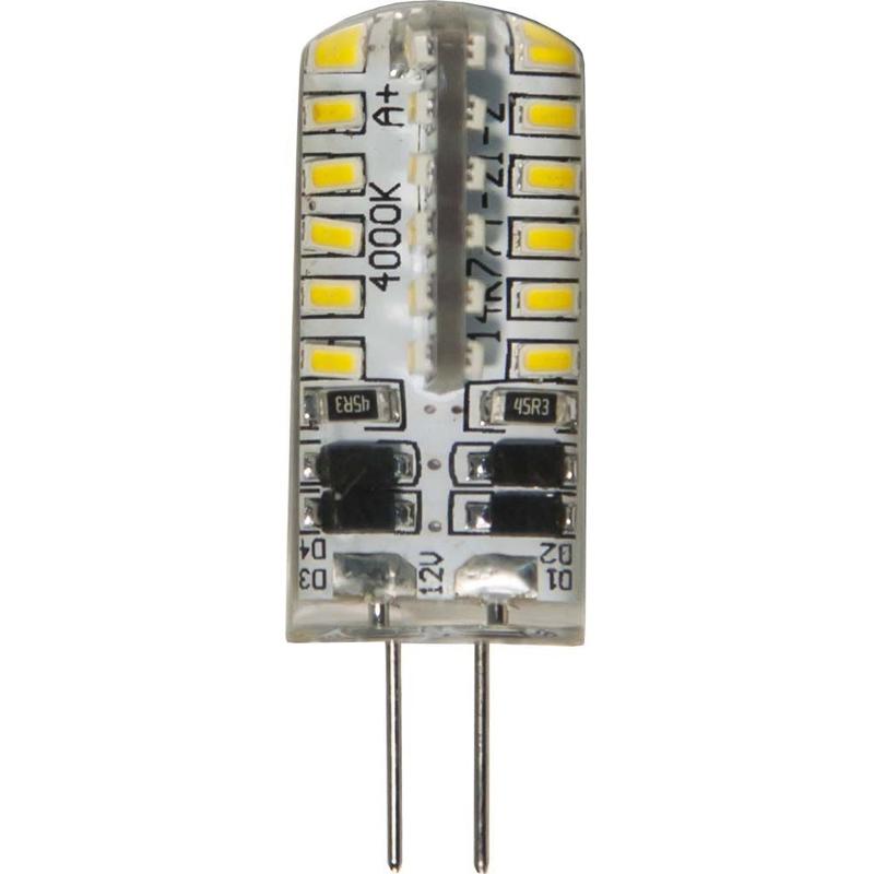Лампа светодиодная LB-422 (3W) 12V G4 4000K капсула силикон 11x38mm
