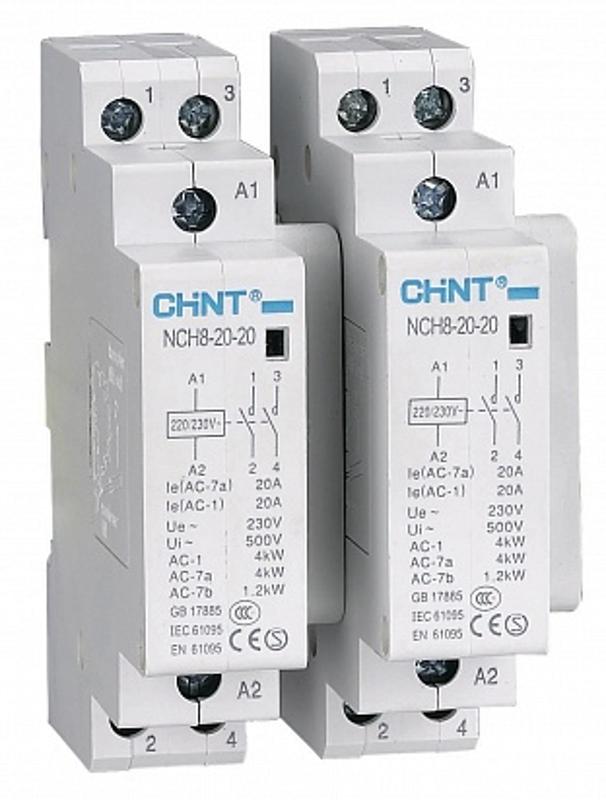 Контактор модульный NCH8-20/02 20A 2НЗ AC220/230В, 50Гц (R)