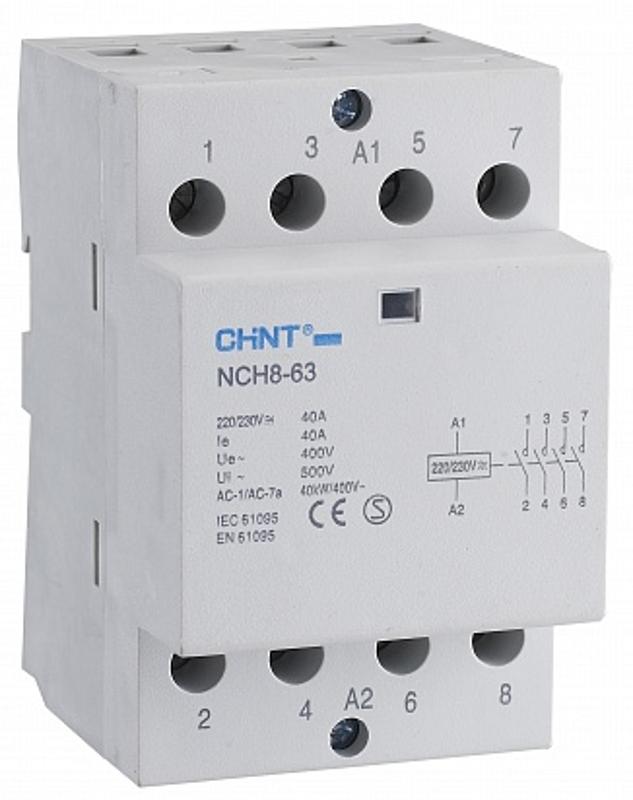 Контактор модульный NCH8-40/40 40A 4НО AC220/230В, 50Гц (R)