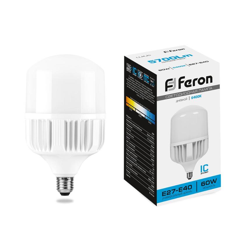 Лампа светодиодная промышленная LB-65 (60W) 230V E27-E40 6400K NEW