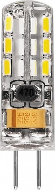 Лампа светодиодная LB-420 (2W) 12V G4 2700K капсула силикон