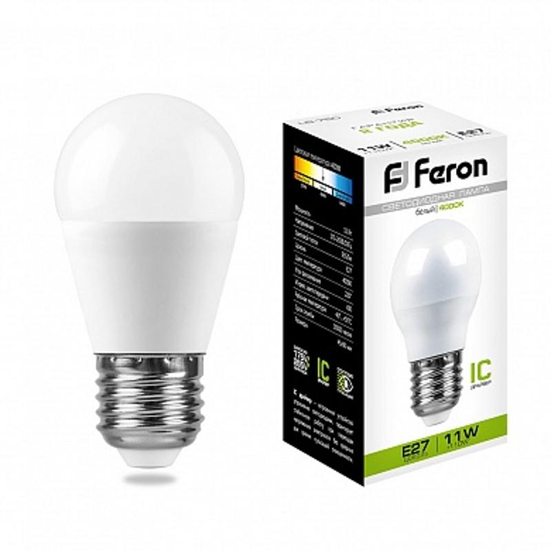 Лампа светодиодная LB-750 (11W) 230V E27 4000K G45