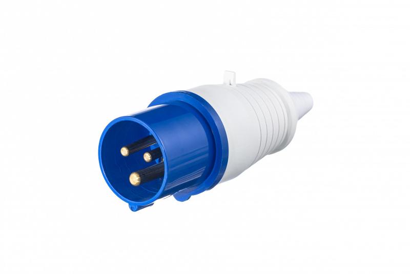 Вилка переносная 013 2Р+РЕ 16А 220В IP44 ВП-102