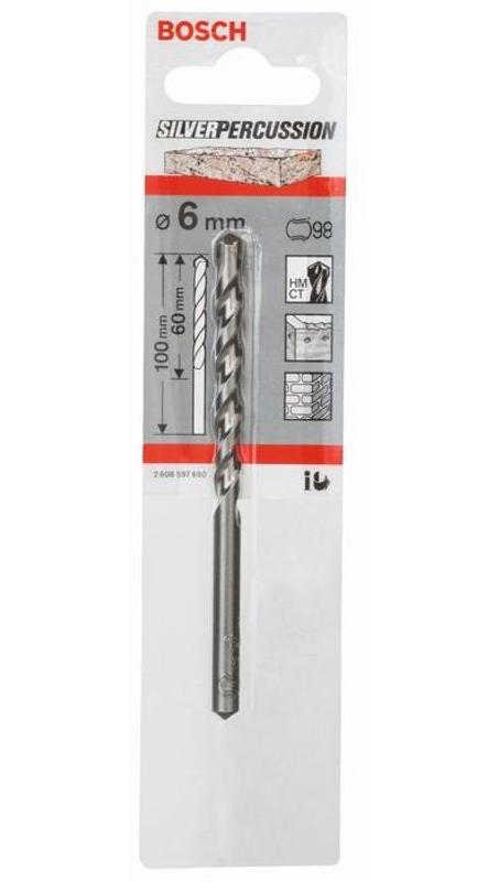 Сверло CYL-3 бетон 6x100 мм SilverPerc