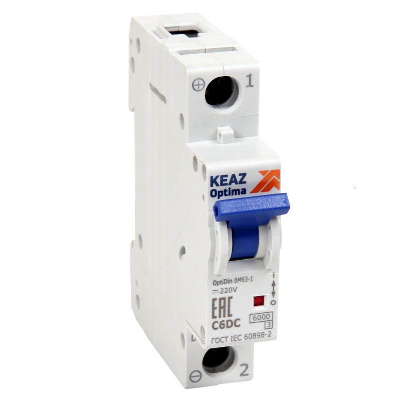 Выключатель автоматический однополюсный OptiDin BM63-1C20-DC-УХЛ3 (Новый)