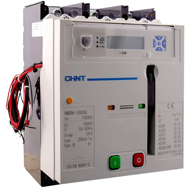 Выключатель автоматический NM8N-1600Q EM 4P 1000А 70кА с электр. расцепителем, LCD, МП 400AC (R)