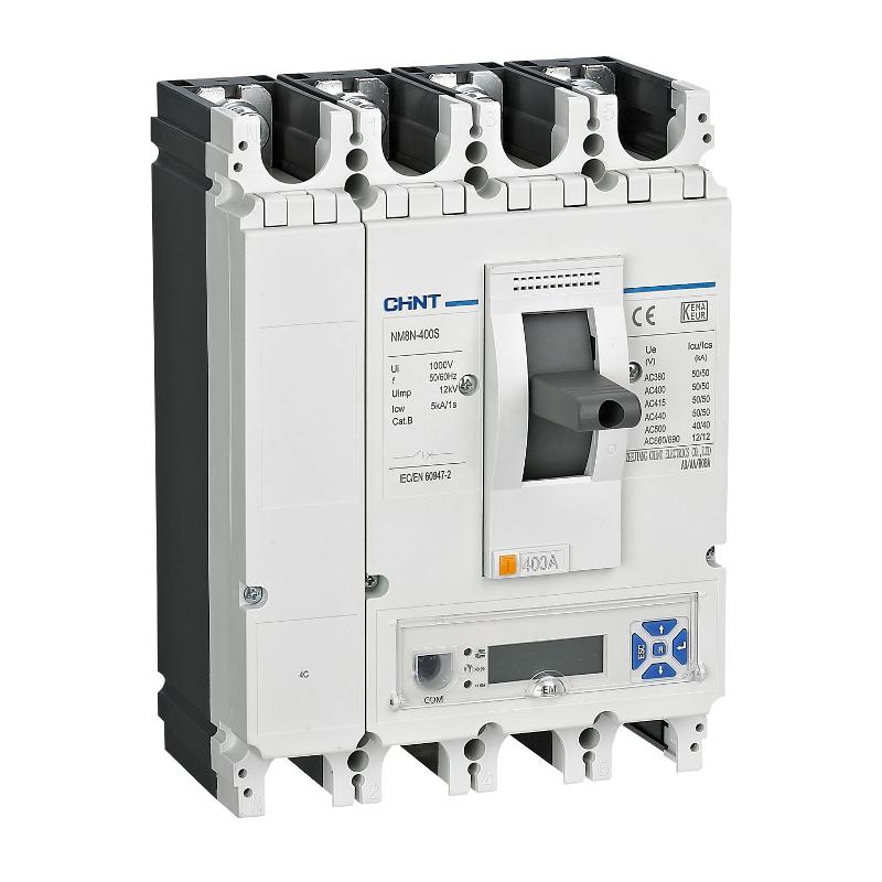 Выключатель автоматический NM8N-400R EM 4P 400А 150кА с электр. расцепителем, LCD (R)