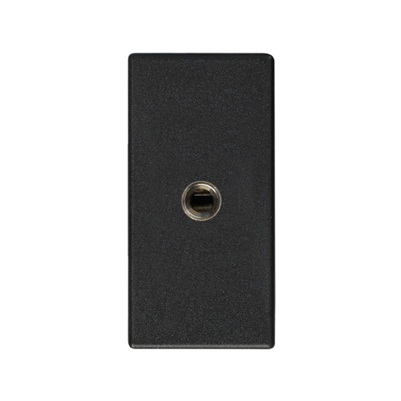 Simon 27 Розетка для подключения разъёма audio mini-jack (3,5мм), винтовое соединение, узкий модуль, S27, гра