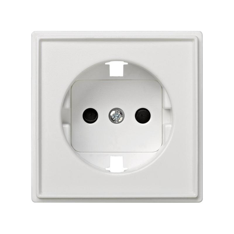 Simon 27 Накладка на розетку с/з (механизм S27), IP44, IK07, Scudo, белый