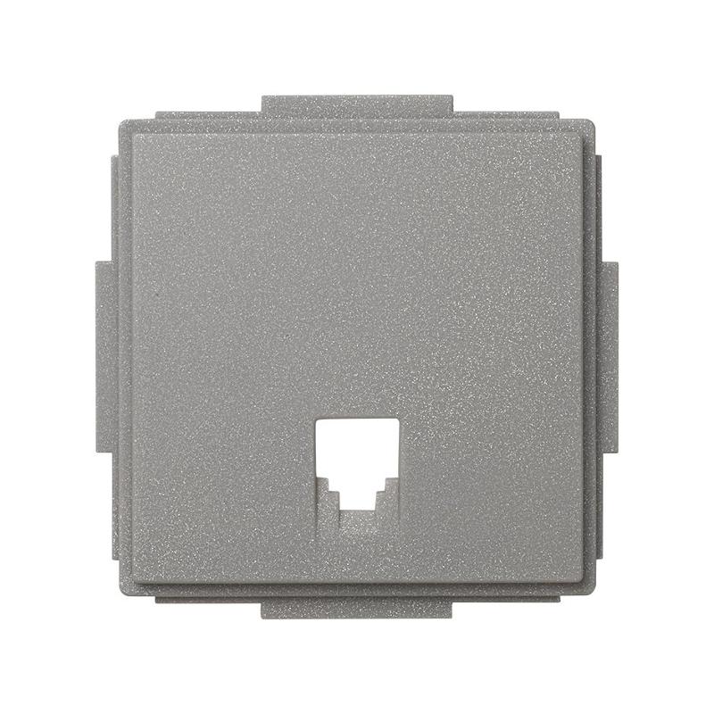 Simon 27 Накладка на розетку телефонную (механизм S27), IP44, IK07, Scudo, серый