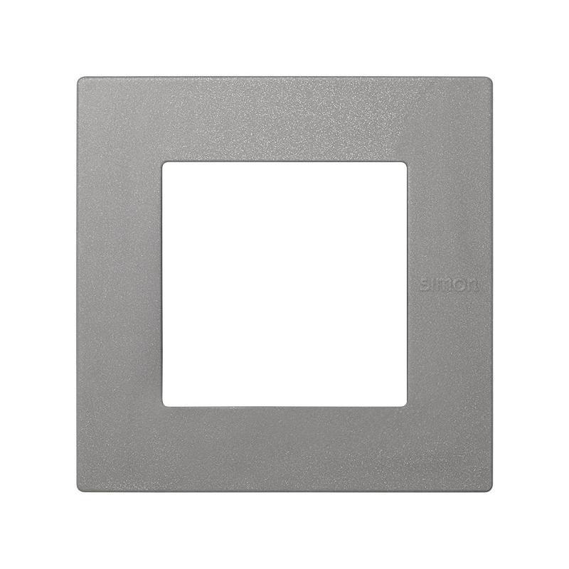Simon 27 Рамка универсальная, 1 пост, (+суппорт, +шестигранник), 100*100мм, IP44, IK07, Scudo, серый