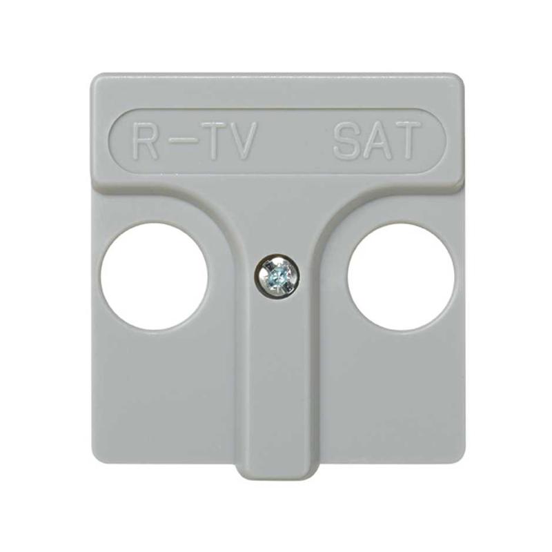 Simon 27 Накладка на розетку телевизионную R-TV+SAT, широкий модуль, S27, серый