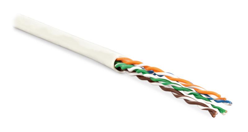 Hyperline UUTP4-C6-P24-NCR-IN-LSZH-WH-100 (100 м) Кабель витая пара, неэкранированный U/UTP, категор