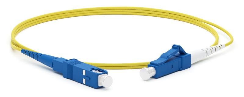 FC-S2-9-LC/UR-SC/UR-H-1.5M-LSZH-YL Патч-корд волоконно-оптический (шнур) SM 9/125 (OS2), LC-SC, 2.0 мм, simplex, LSZH, 1.5 м