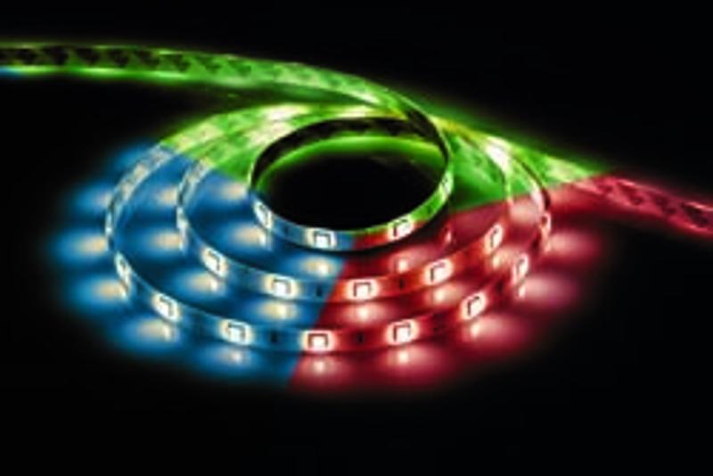 Лента светодиодная LS607/ 30SMD(5050)/м 7.2Вт/м 12V 5000*10*3мм RGB ,IP65