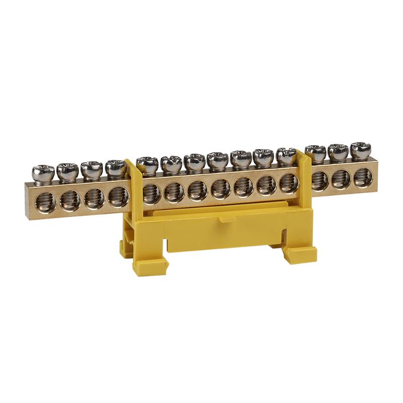 Шина нулевая тип Стойка OptiKit  BB-S-PE-DIN-14-6х9 желтый