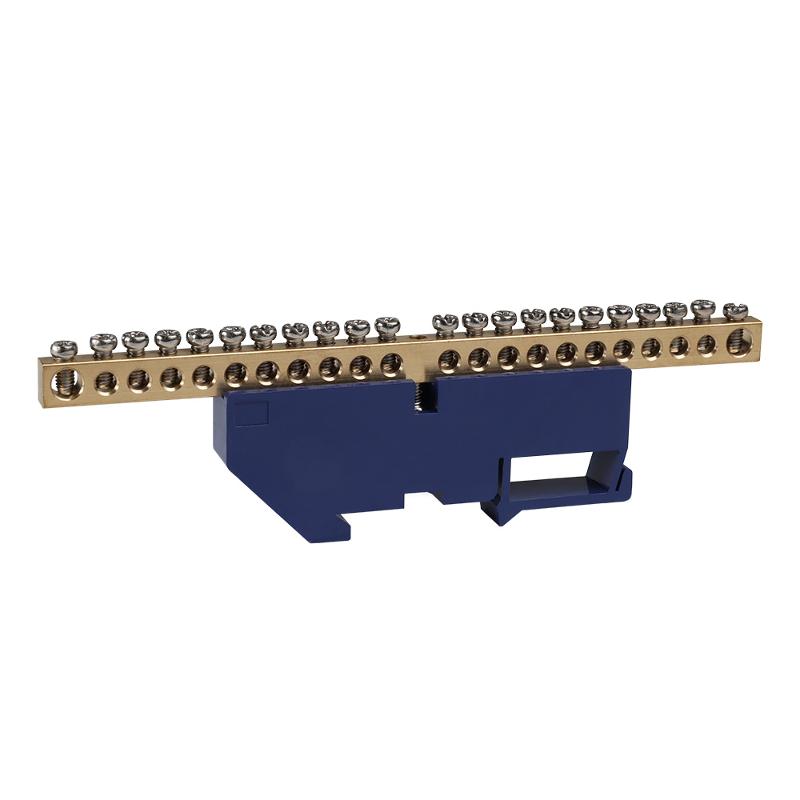 Шина нулевая с изолятором OptiKit  BB-D-N-DIN-22-6х9 синий