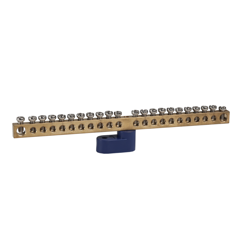 Шина нулевая с изолятором OptiKit  BB-O-N-S-22-6х9 синий