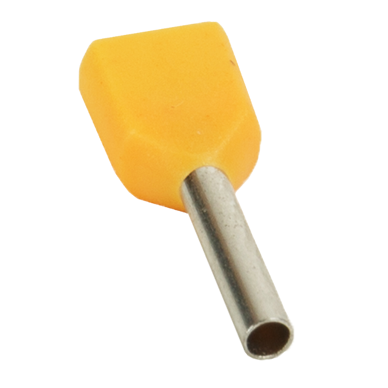 Наконечник штыревой втулочный под два провода OptiKit T-Shv2-PVC- 0,5-8(100шт)