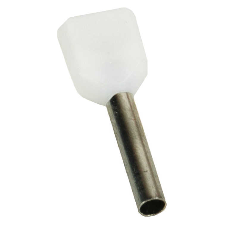 Наконечник штыревой втулочный под два провода OptiKit T-Shv2-PVC- 0,75-10(100шт)