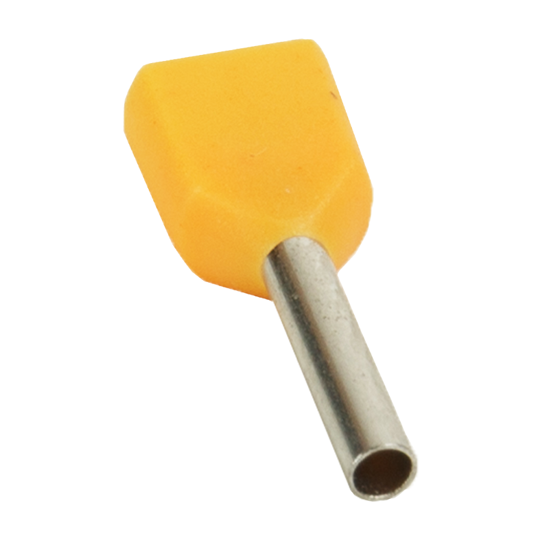 Наконечник штыревой втулочный под два провода OptiKit T-Shv2-PVC- 1,0-10(100шт)
