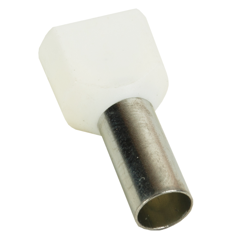Наконечник штыревой втулочный под два провода OptiKit T-Shv2-PVC- 10-14(100шт)