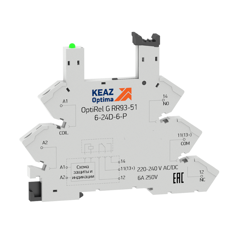 Розетка для реле OptiRel G RR93-01-48-60U-6-V