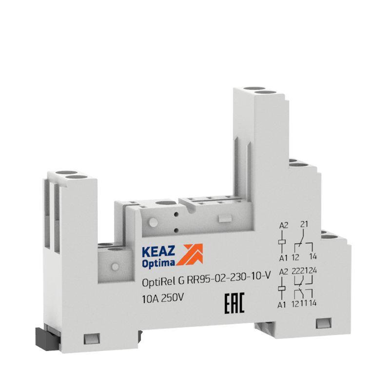 Розетка для реле OptiRel G RR95-02-230-10-V КЭАЗ