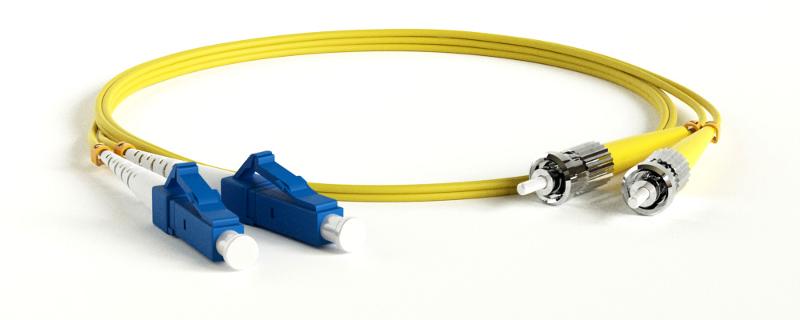 Патч-корд FC-D2-9-LC/UR-ST/UR-H-3M-LSZH-YL волоконно-оптический (шнур) SM 9/125 (OS2), LC/UPC-ST/UPC, 2.0 мм, duplex, LSZH, 3 м