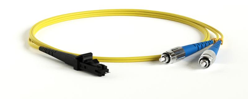 Патч-корд FC-D2-9-FC/UR-MTRJM/UR-H-2M-LSZH-YL волоконно-оптический (шнур) SM 9/125 (OS2), FC-MTRJ(папа), 2.0 мм, duplex, LSZH, 2 м