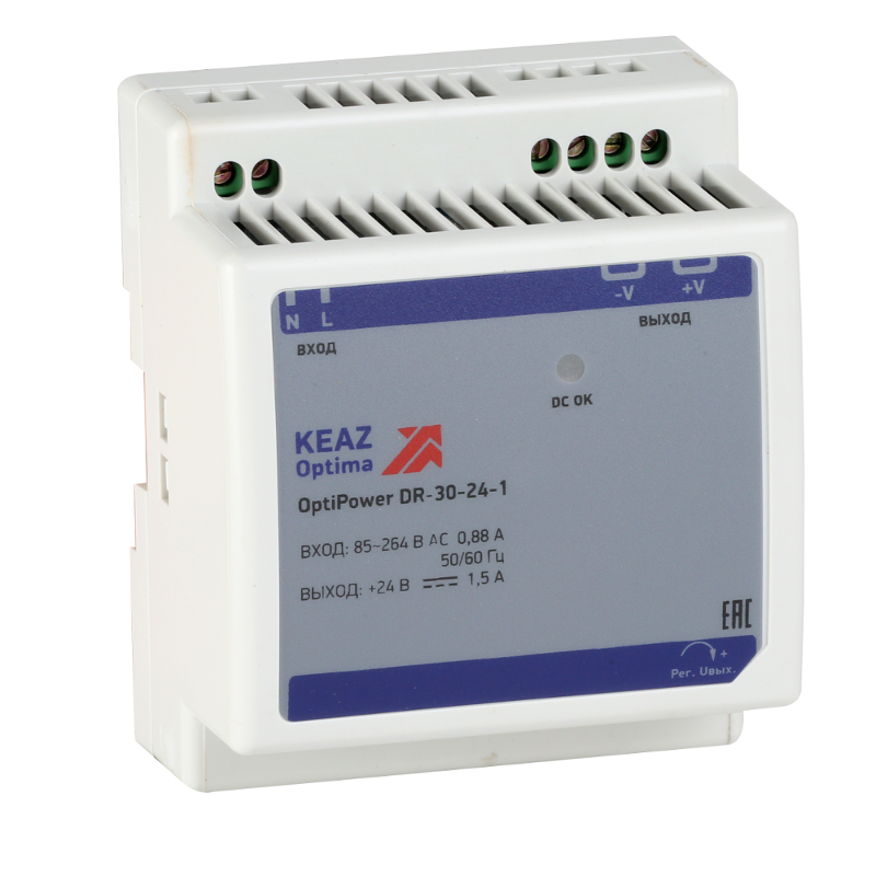 Блок питания OptiPower DR-30-24-1