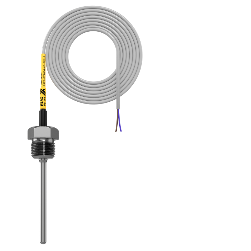 Датчик температуры погружной OptiSensor ESTF-PT1000-80-PVC-2