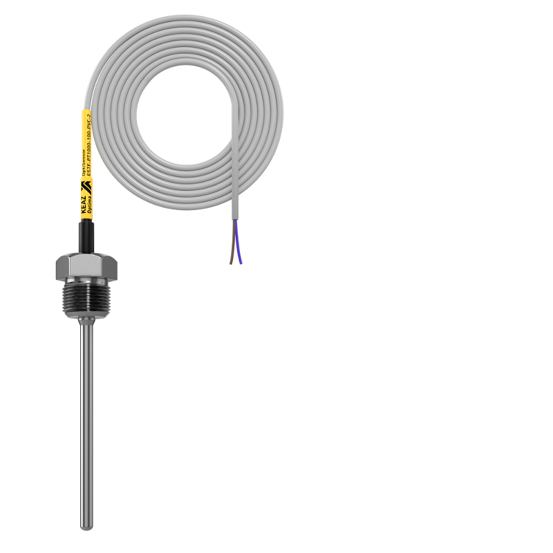 Датчик температуры погружной OptiSensor ESTF-PT1000-100-PVC-2
