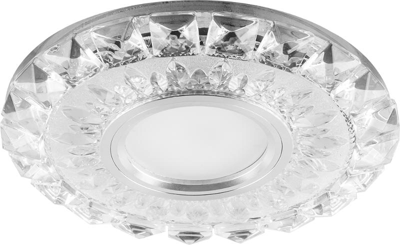 Светильник встраиваемый с белой LED подсветкой CD922 потолочный MR16 G5.3 прозрачный
