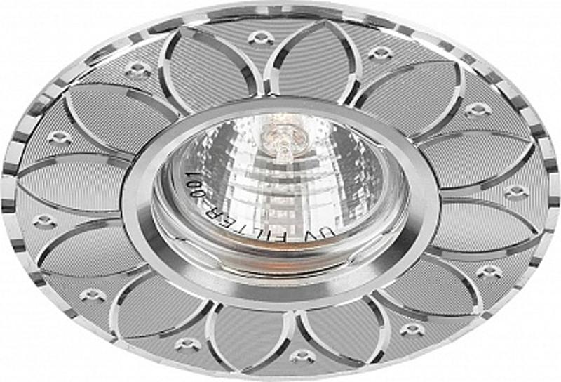 Светильник точечный встраиваемый под лампу GS-M389S MR16 50W G5.3 серебро
