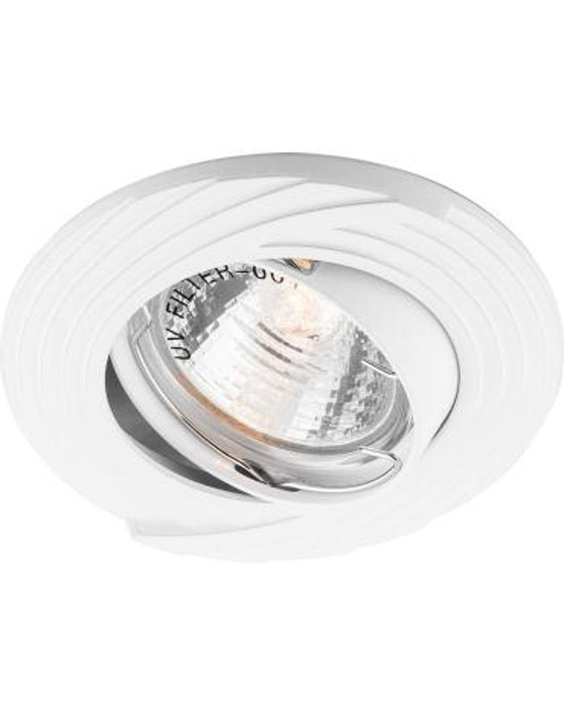 Светильник точечный встраиваемый под лампу DL6227 MR16 50W G5.3 белый поворотный