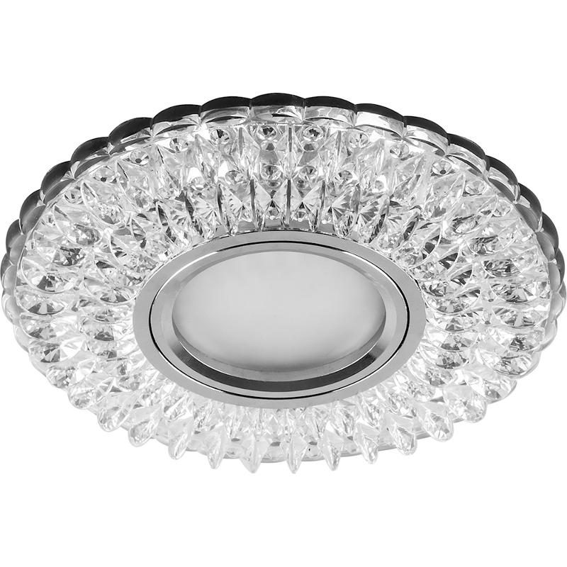 Светильник встраиваемый с белой LED подсветкой CD937 потолочный MR16 G5.3 прозрачный