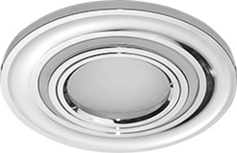 Светильник потолочный встраиваемый CD600 15LED*2835 SMD 4000K, MR16 50W G5.3, хром