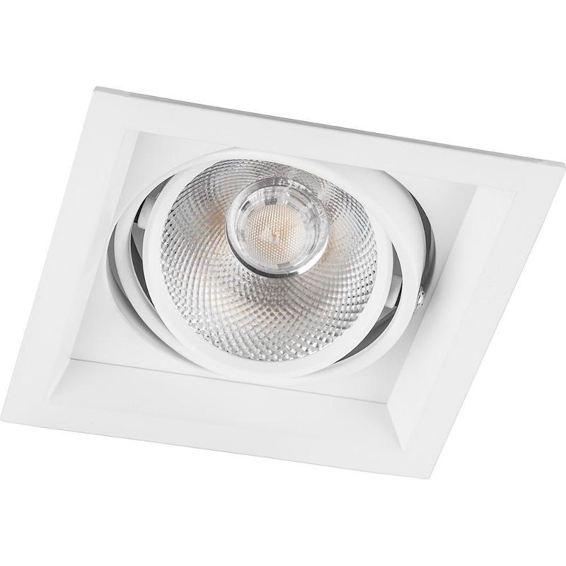 Светильник светодиодный встраиваемый карданный AL201, 1x20W, 1800 Lm, 4000К, 35 градусов, белый