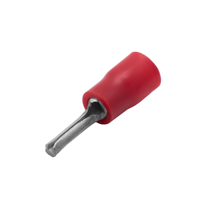 Наконечник штыревой круглый с изолир.фланцем, 0,25-1,5мм.кв. 1,7х9мм.
