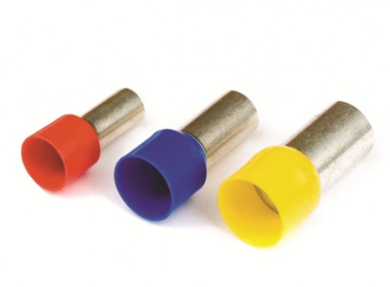 Наконечник-гильза 10мм с изолир.фланцем, 1,50мм.кв. черный