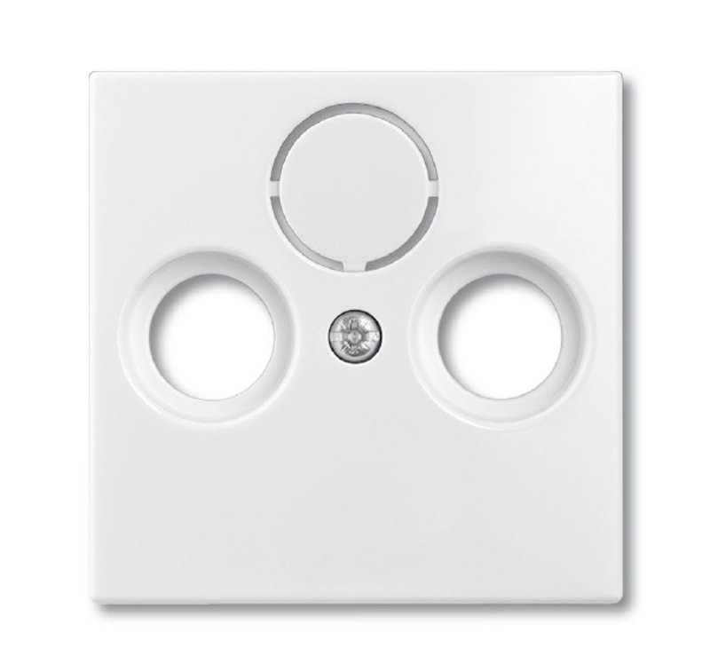 ABB Basic 55 Альп. белый Накладка TV-FM (SAT) розетки