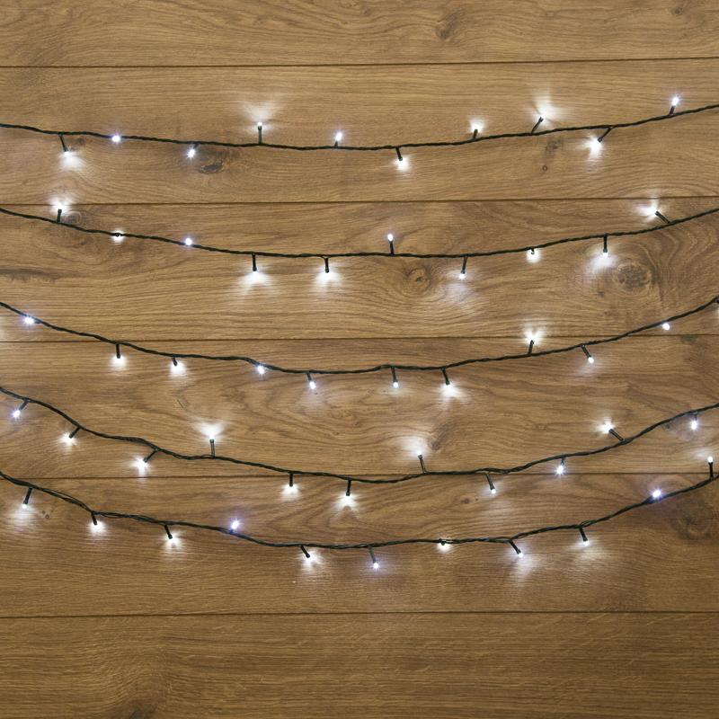 Гирлянда "Твинкл Лайт" 15 м, темно-зеленый ПВХ, 120 LED, цвет белый