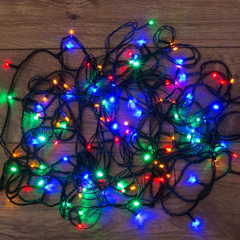 Гирлянда светодиодная универсальная 300 LED МУЛЬТИКОЛОР 15 метров с контроллером
