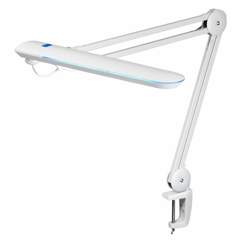 Настольная бестеневая лампа на струбцине , 60 LED, Blue Stream, белая