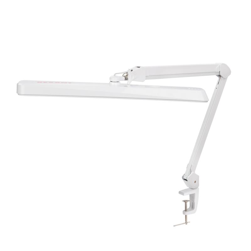 Лампа настольная бестеневая на струбцине ECO light, 324 SMD LED с диммером, теплый/холодный цвет свечения, белая