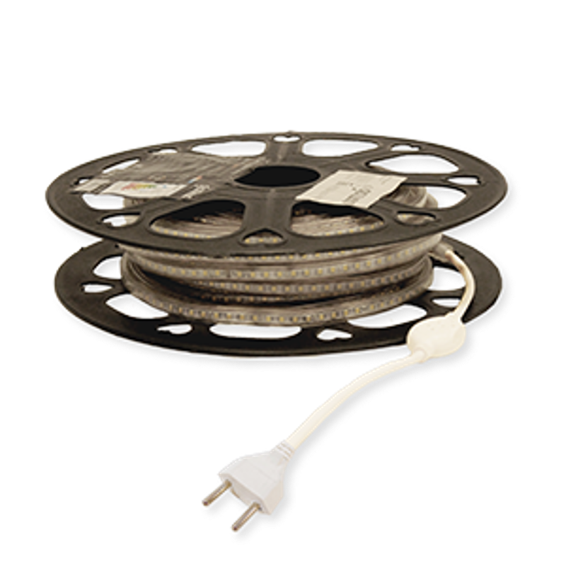 Лента светодиодная 2835/120-SMD 7W 220V 600lm/m 6000K (11х6мм) IP67 (20м)