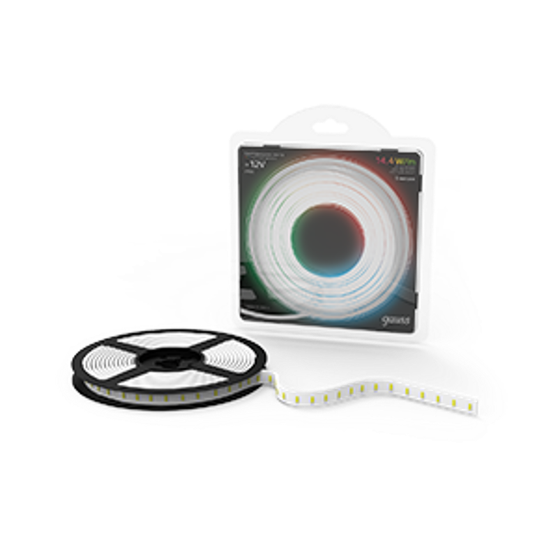 Лента светодиодная 5050/60-SMD 14.4W 12V DC RGB IP66 (блистер 5м)