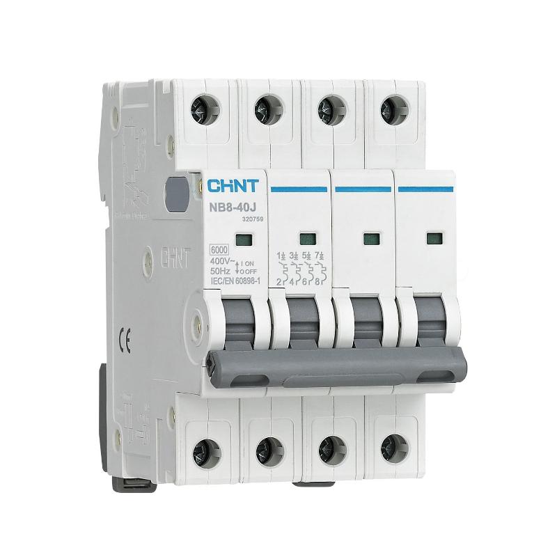 Выключатель автоматический  NB8-40J 4P 25А 6кА х-ка C (R)