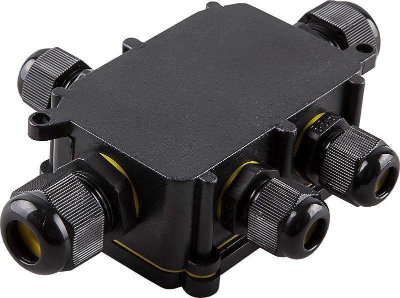 Водонепроницаемая cоединительная коробка LD525, 450V, 140х100х36, черный